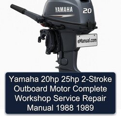 1988-1989 Yamaha 20HP 25HP 2-stroke Outboard Motor Service Repair Workshop Manual PDF