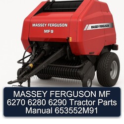 Massey Ferguson MF 6270 6280 6290 Tractor Parts 653552m91 Catalog PDF