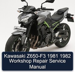 1981-1982 Kawasaki Z Series Z650-F3 Service Repair Workshop Manual PDF