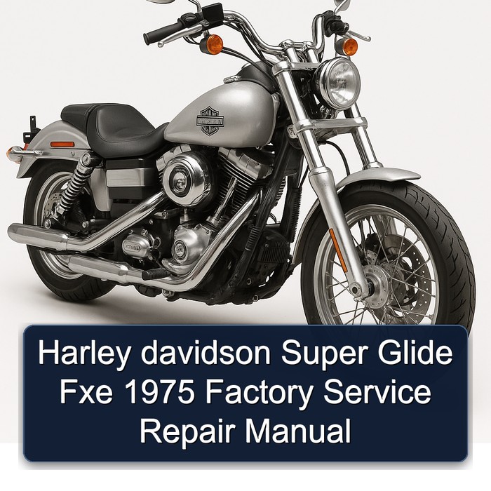 1975 Harley Davidson Super Glide Fxe Service Repair Workshop Manual PDF
