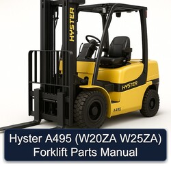 Hyster A495 (w20za W25za) Forklift Parts Catalog PDF
