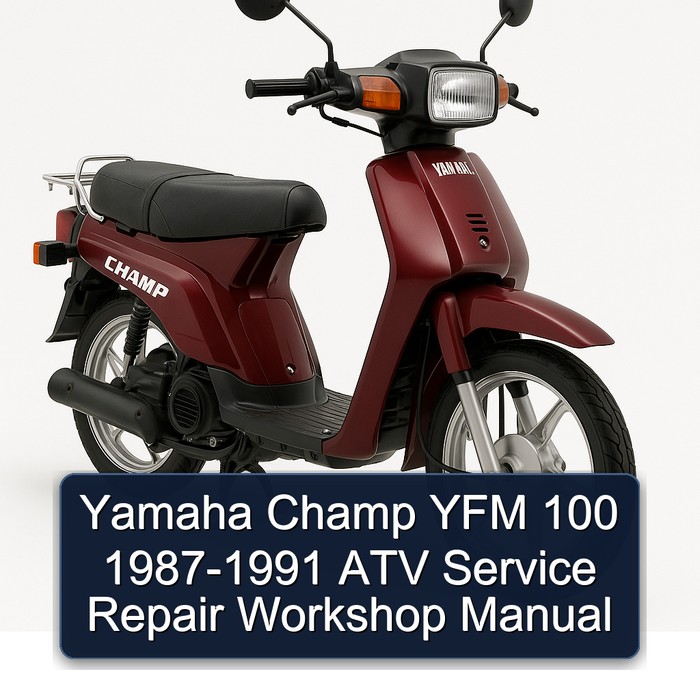 1987-1991 Yamaha Champ YFM 100 - ATV Service Repair Workshop Manual PDF