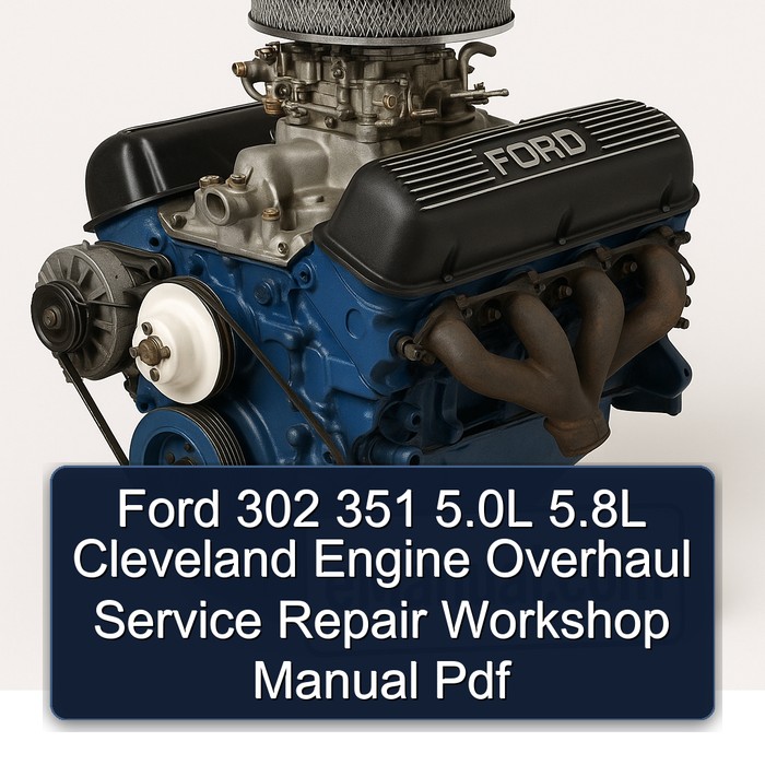 Ford 351 302 5.0l 5.8l Cleveland Engine Service Repair Workshop Manual PDF