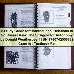 E-STUDY International Relations Southeast Asia: Struggle Autonomy Donald Weatherbee Service Repair Workshop Manual PDF