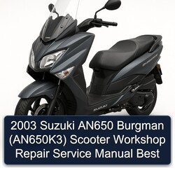 2003 Baotian Suzuki AN650 Burgman (AN650K3) Scooter Best Service Repair Workshop Manual PDF