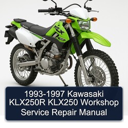 1993-1997 Kawasaki KLX Series KLX250R KLX250 Service Repair Workshop Manual PDF
