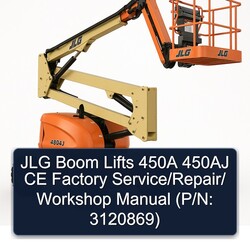 JLG Boom Lifts 450A 450AJ CE / (p/n: 3120869) Service Repair Workshop Manual PDF