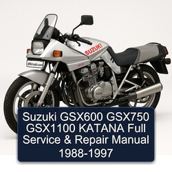 1988-1997 Suzuki Katana Models GSX600 GSX750 GSX1100 Service Repair Workshop Manual PDF