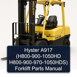 Hyster A917 (h800-900-1050hd H800-900-970-1050hds) Forklift Parts Catalog PDF