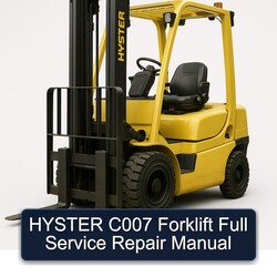 Hyster C007 Forklift Service Repair Workshop Manual PDF