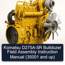 Komatsu D275A-5R Bulldozer Field Assembly Instruction (35001 Up) Service Repair Workshop Manual PDF