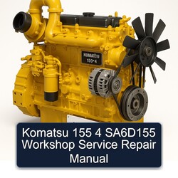 Komatsu 155 4 Sa6d155 Service Repair Workshop Manual PDF