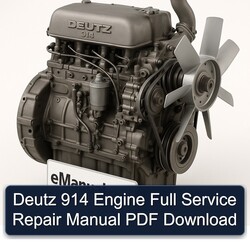 Deutz 914 Engine Service Repair Workshop Manual PDF
