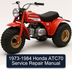 1973-1984 Honda ATC70 Service Repair Workshop Manual PDF