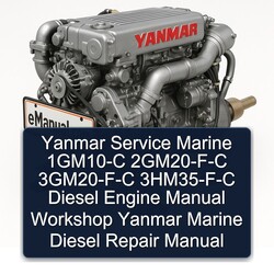 Yanmar Marine 1GM10-C 2gm20-f-c 3gm20-f-c 3hm35-f-c Diesel Engine Service Repair Workshop Manual PDF