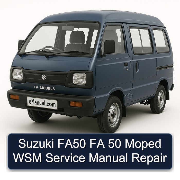 Garelli Moped Suzuki FA50 FA 50 WSM Service Repair Workshop Manual PDF