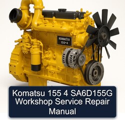 Komatsu 155 4 Sa6d155g Service Repair Workshop Manual PDF
