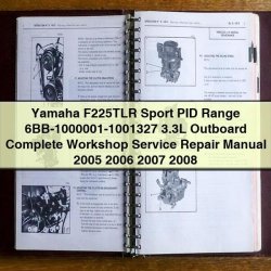 2005-2008 Yamaha F225TLR Sport PID Range 6bb-1000001-1001327 3.3l Outboard Service Repair Workshop Manual PDF