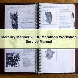 Mercury Mariner 25 HP Marathon Service Repair Workshop Manual PDF
