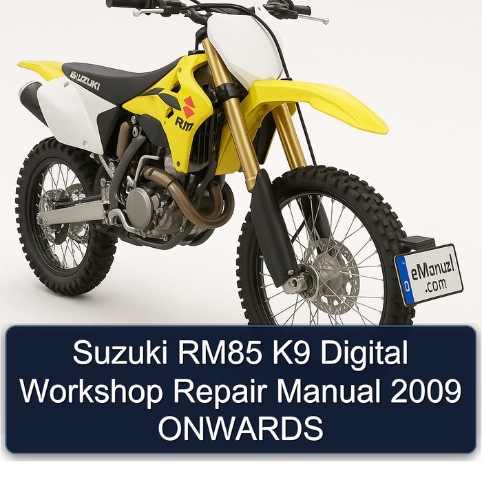 2009 Suzuki RM Series RM85 K9 Digital Onwards Service Repair Workshop Manual PDF