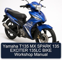 Yamaha 135LC T135 MX Spark 135 Exciter Bike Service Repair Workshop Manual PDF