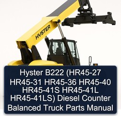 Hyster B222 (hr45-27 HR45-31 HR45-36 HR45-40 HR45-41S HR45-41L Hr45-41ls) Diesel Counter Balanced Truck Parts Catalog PDF