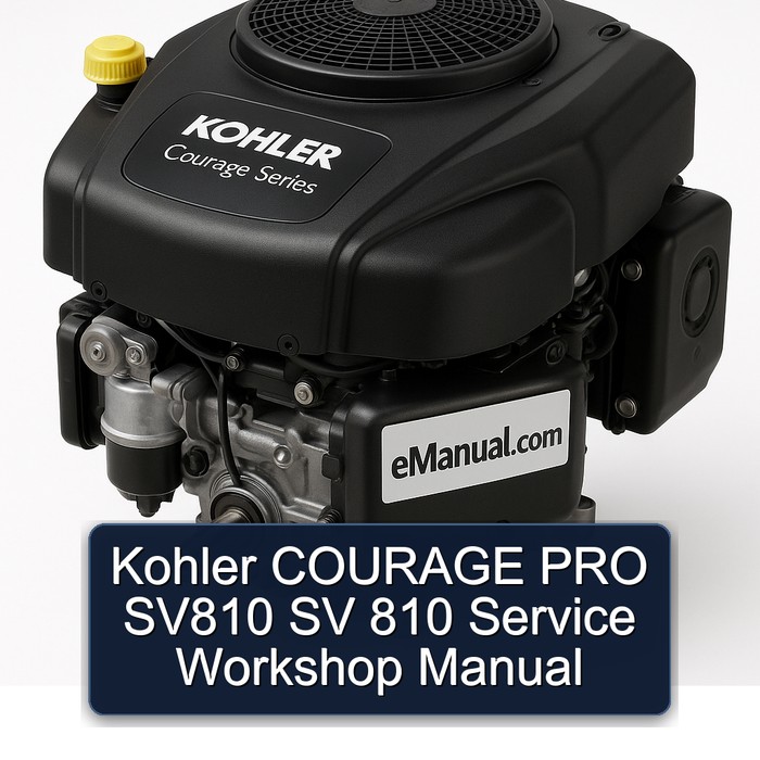 Kohler Courage Series PRO SV810 SV 810 Service Repair Workshop Manual PDF