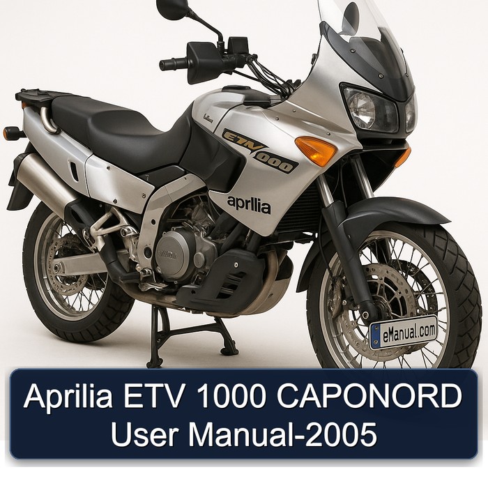 2005 Aprilia ETV 1000 Caponord User Service Repair Workshop Manual PDF