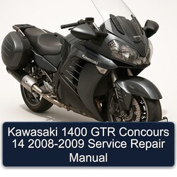 2008-2009 Yamaha GTR Kawasaki 1400 Concours 14 Service Repair Workshop Manual PDF