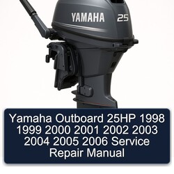 1998-2006 Yamaha Outboard 25HP Service Repair Workshop Manual PDF