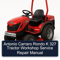 Antonio Carraro Rondo K 327 Tractor Service Repair Workshop Manual PDF