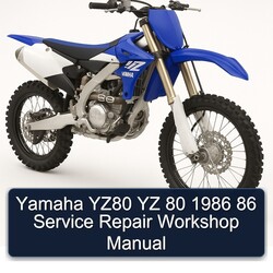 1986 Yamaha YZ Models YZ80 80 86 Service Repair Workshop Manual PDF