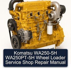 Komatsu WA250-5H Wa250pt-5h Wheel Loader Shop Service Repair Workshop Manual PDF