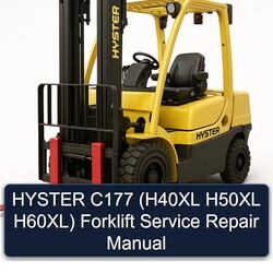 Hyster C177 (h40xl H50XL H60xl) Forklift Service Repair Workshop Manual PDF