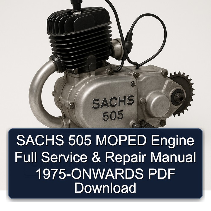 1975 Sachs 505 Moped Engine -onwards Service Repair Workshop Manual PDF