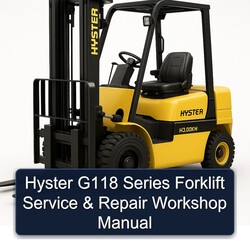 Hyster G118 Series Forklift Service Repair Workshop Manual PDF