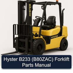 Hyster B233 (B80ZAC) Forklift Parts Catalog PDF