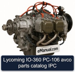 Lycoming O 360 Series IO-360 PC-106 Avco IPC Parts Catalog PDF