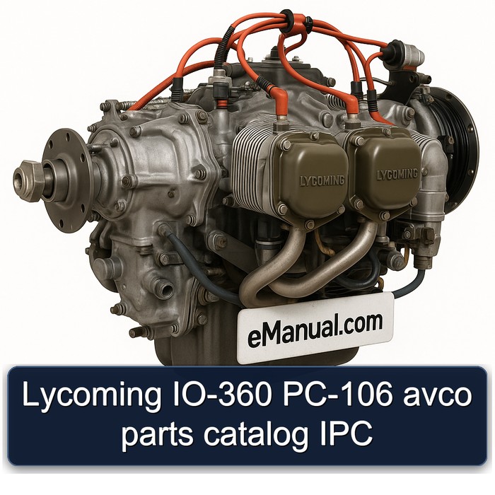 Lycoming O 360 Series IO-360 PC-106 Avco IPC Parts Catalog PDF