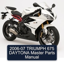 2006-07 TRIUMPH 675 DAYTONA Master Parts Manual 