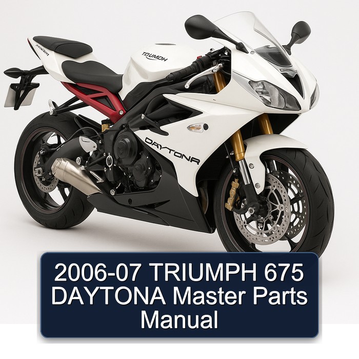 2006-2007 Triumph Daytona 675 Master Parts Catalog PDF
