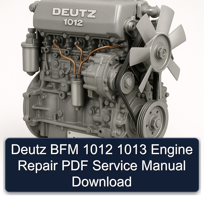 Deutz 1012 BFM 1013 Engine Service Repair Workshop Manual PDF