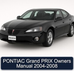 2004-2008 Pontiac Grand Prix Owners Owner's Manual PDF