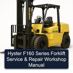 Hyster F160 Series Forklift Service Repair Workshop Manual PDF