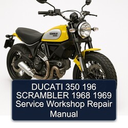 1968-1969 Ducati Scrambler Service Repair Workshop Manual PDF