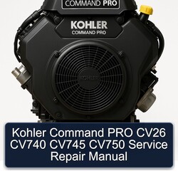 Kohler Command Pro Models CV26 CV740 CV745 CV750 Service Repair Workshop Manual PDF