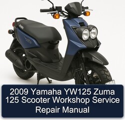 2009 Yamaha Zuma YW125 125 Scooter Service Repair Workshop Manual PDF