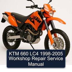 1998-2005 KTM 660 LC4 Service Repair Workshop Manual PDF