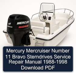 1988-1998 Mercury Mercruiser Number 11 Bravo Sterndrives Service Repair Workshop Manual PDF