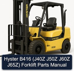 Hyster B416 (j40z J50Z J60Z J65z) Forklift Parts Catalog PDF